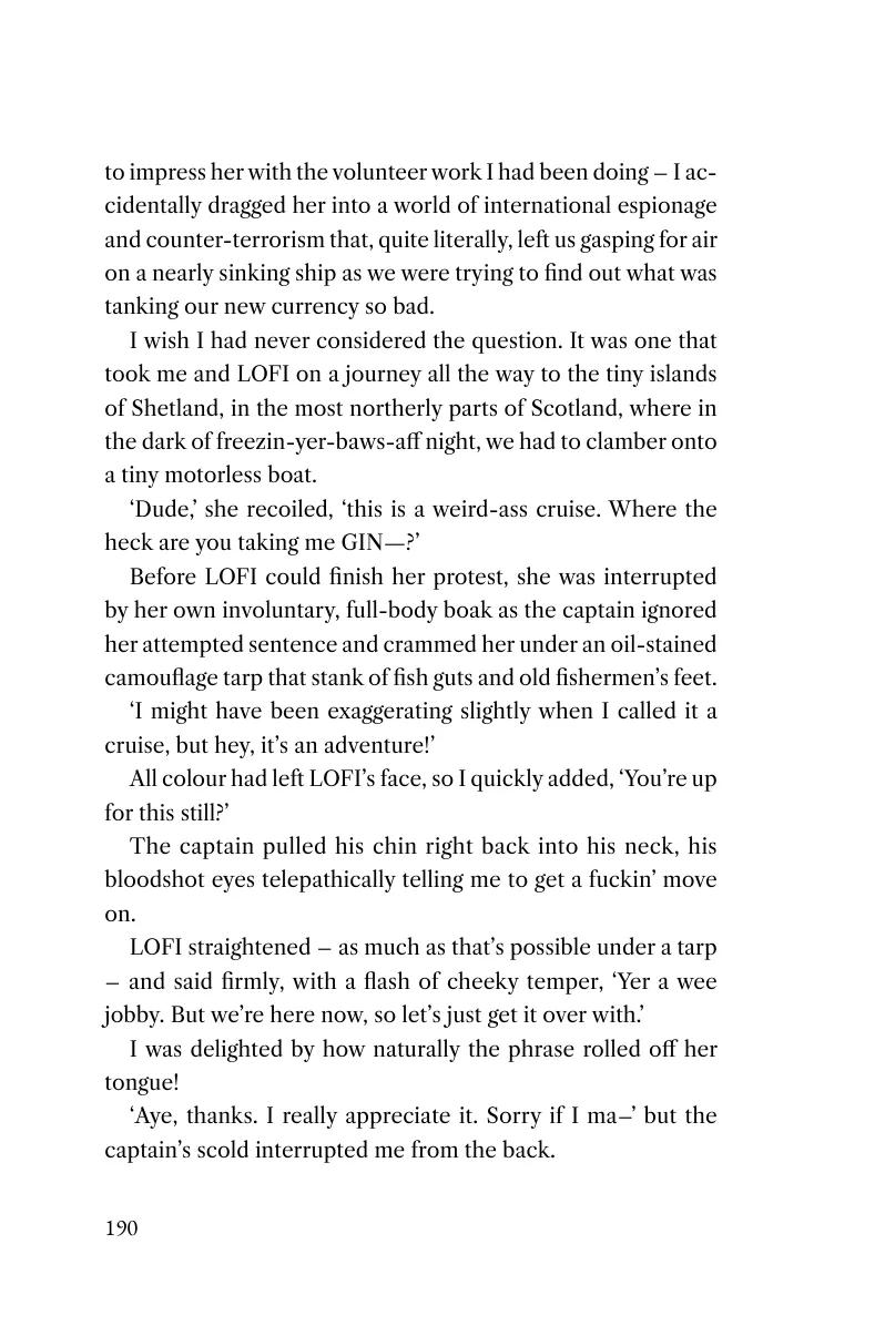 Printed page 190 of Captain Braveheart and the Rig of Doom