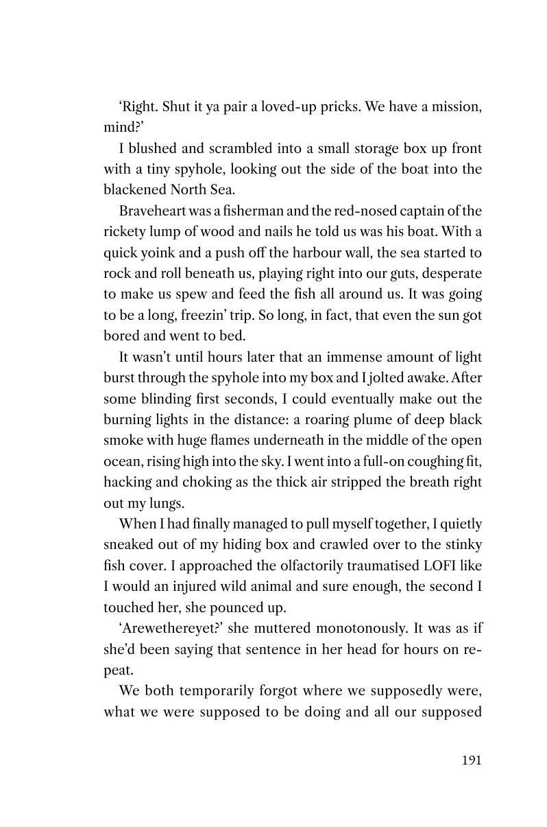Printed page 191 of Captain Braveheart and the Rig of Doom