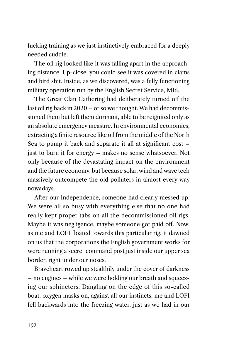 Printed page 192 of Captain Braveheart and the Rig of Doom