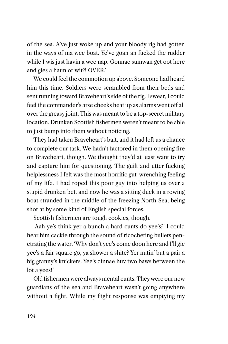 Printed page 194 of Captain Braveheart and the Rig of Doom