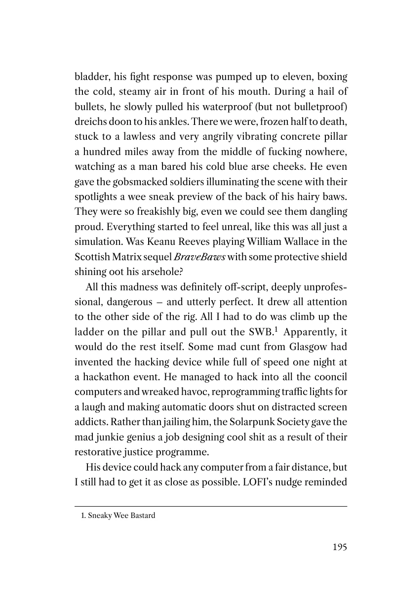 Printed page 195 of Captain Braveheart and the Rig of Doom