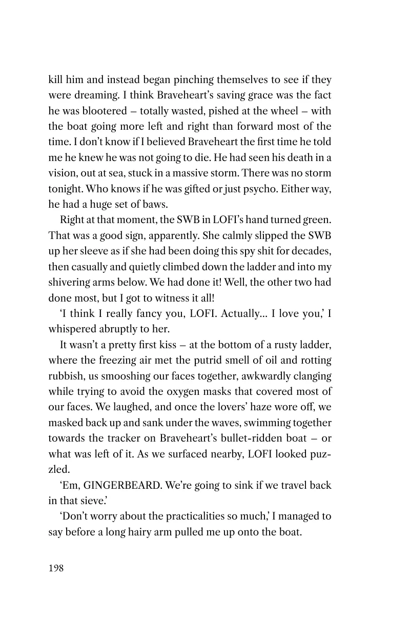 Printed page 198 of Captain Braveheart and the Rig of Doom