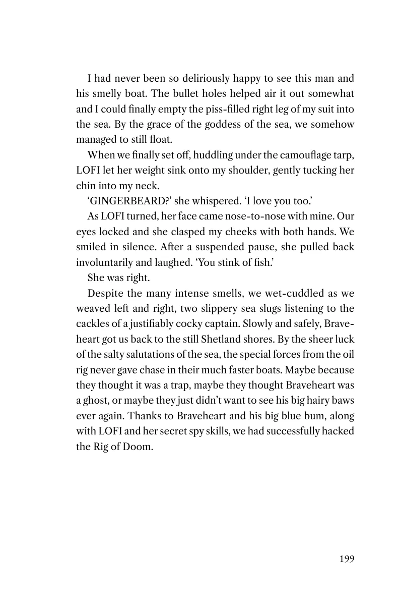 Printed page 199 of Captain Braveheart and the Rig of Doom